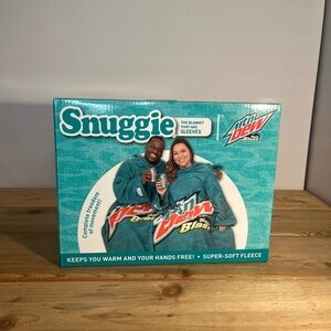 Snuggie Mountain Dew Baja Blast Wearable Super Soft Fleece Blanket with Sleeves